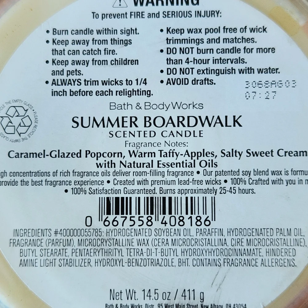 Bath & Body Works summer boardwalk